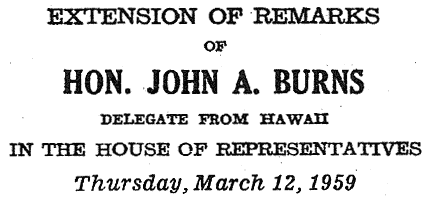 Remarks of John Burns