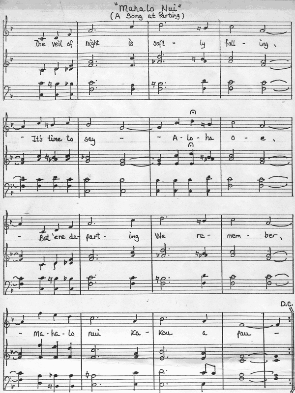 Mahalo Nui Sheet Music Page 2