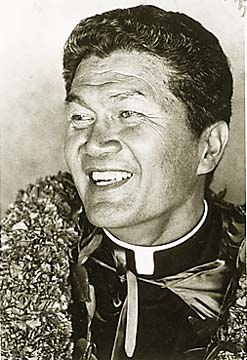 Reverend Akaka Smiling