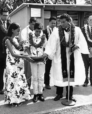 Reverend Akaka Blessing at Elementary School